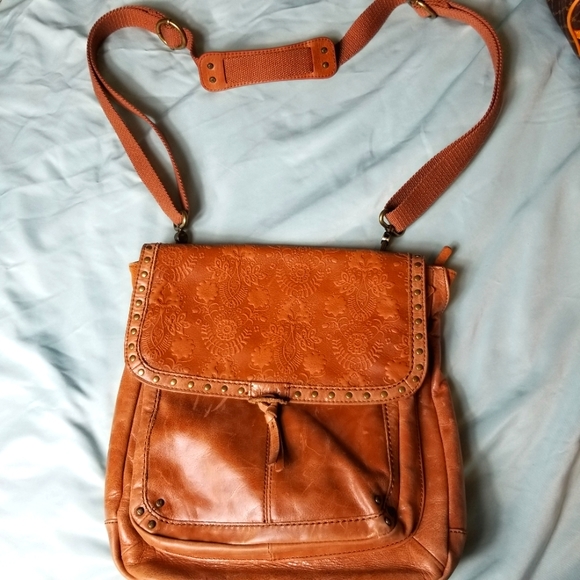 The Sak Leather Floral Embossed Ventura Convertible Backpack main image 12